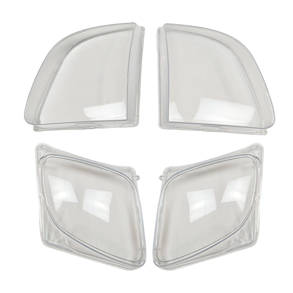 For Lexus LX470 1998-2007 Headlight Clear Lens Cover Housing+Seal Glue W/O Bulbs