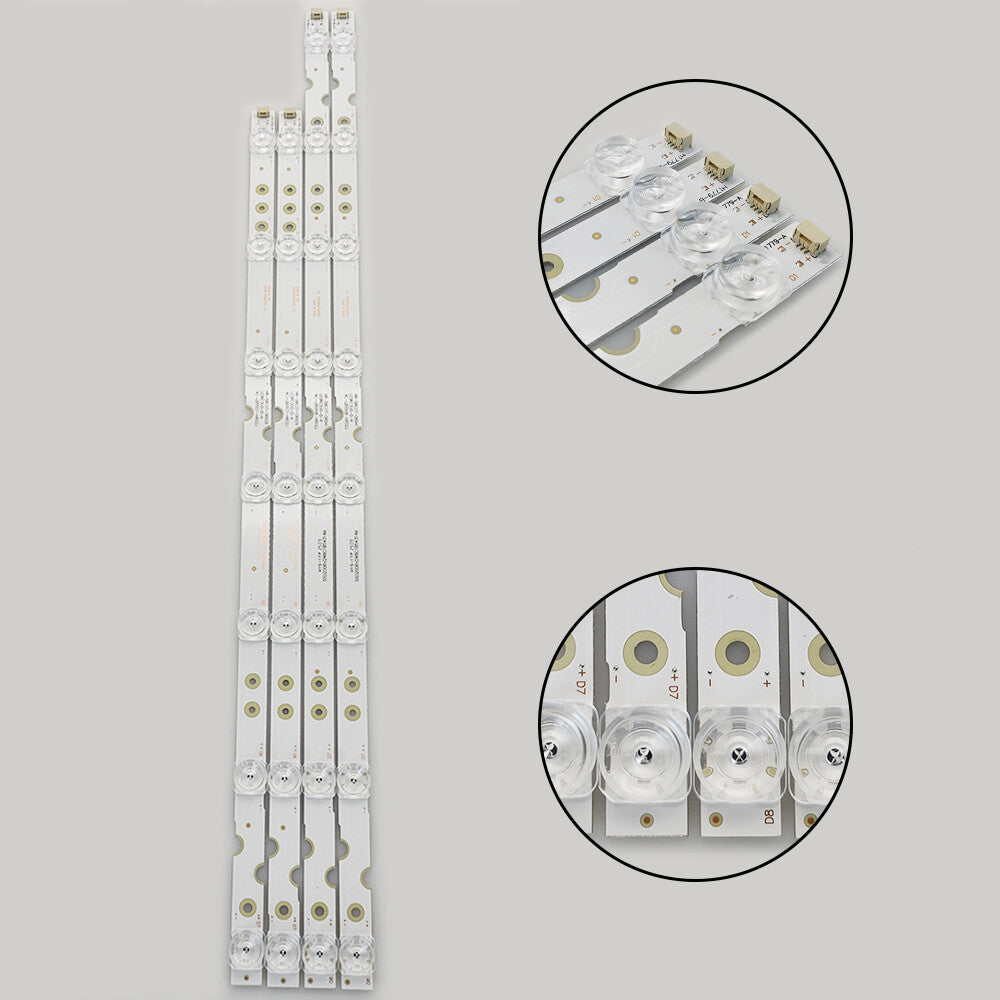 LED Backlight Strips(4) For TCL 55S423 55S421 55S425 55HR330M07B2 55HR330M08A2