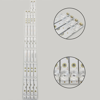 LED Backlight Strips(4) For TCL 55S423 55S421 55S425 55HR330M07B2 55HR330M08A2