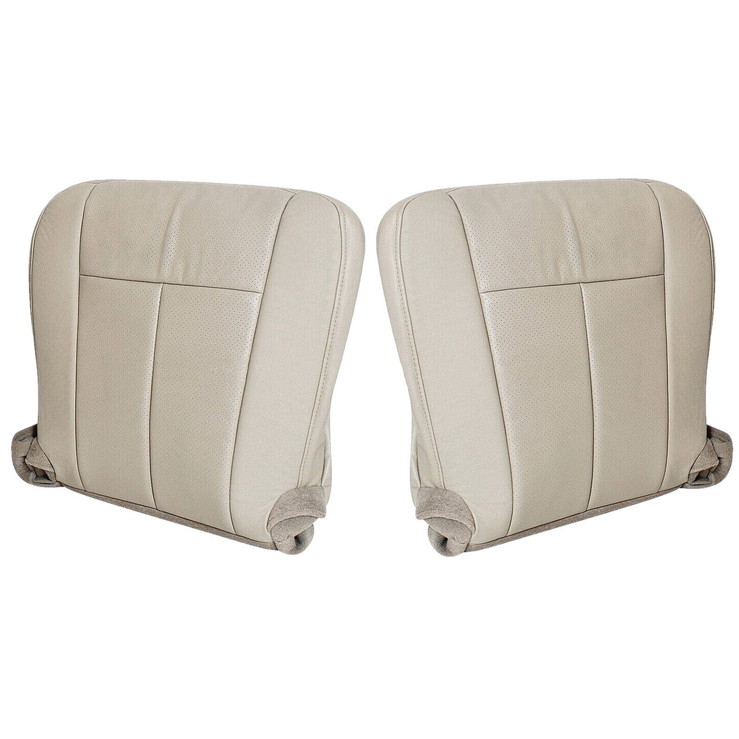 Driver & Passenger Leather Bottom Seat Cover Tan For 2007-14 Ford Expedition