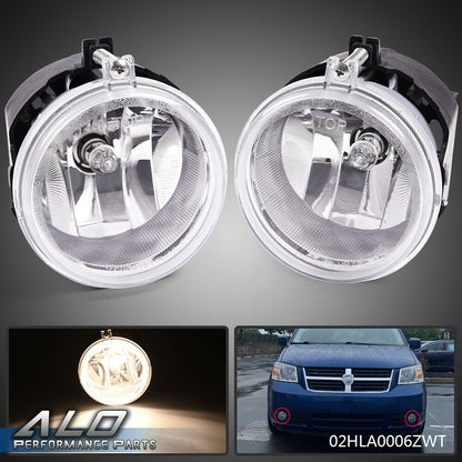 Solid Spare CH259214 Fit For Dodge Challenger Charger Nitro Avenger Caliber Clear Fog Lights