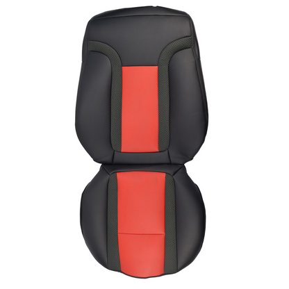 For 2010 -2014 Ford F150 Raptor SVT Black & Red Syn. Driver Leather Seat Cover