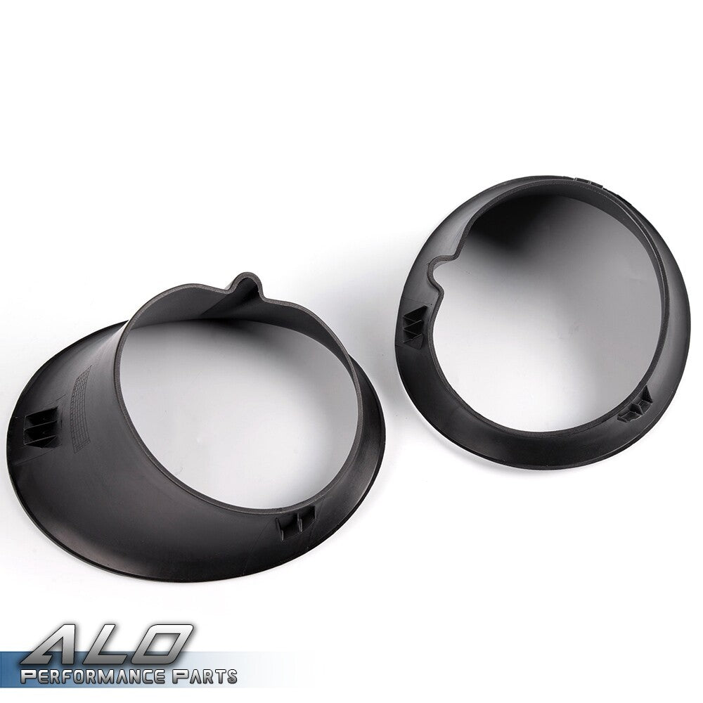 Solid Spare Fit For 02-08 Dodge Ram 1500 2500 3500 Bumper Fog Light Lamp Bezel Cover Black