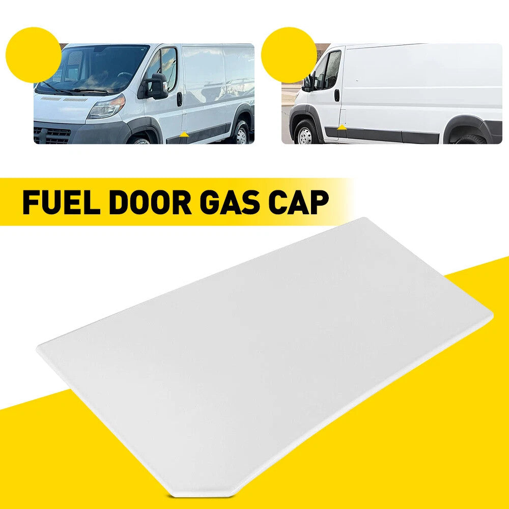White Fuel Door Gas Cap Hatch For Ram ProMaster 1500 2500 3500 2014-2021