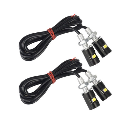 4× Motorcycle Car LED License Plate Light 5630/5730 SMD Screw Bolt Lamp Bulbs US