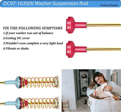 For 4Pcs DC97-16350V Washer Suspension Rod 27.6'' Damper Assembly PD00071611