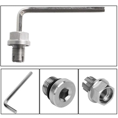 M12.1-1.25x15mm Oil Drain Plug Self-tapping Piggyback Stainless Steel Repair Kit