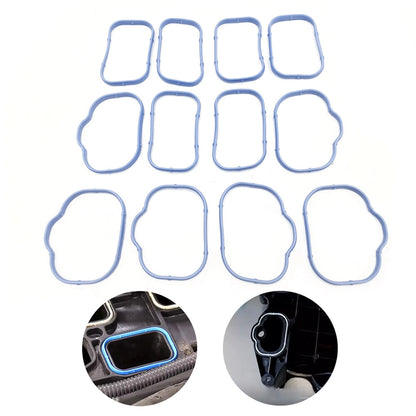 12x Intake Manifold Plenum Lower Upper Gaskets For 2011-2019 Jeep Grand Cherokee