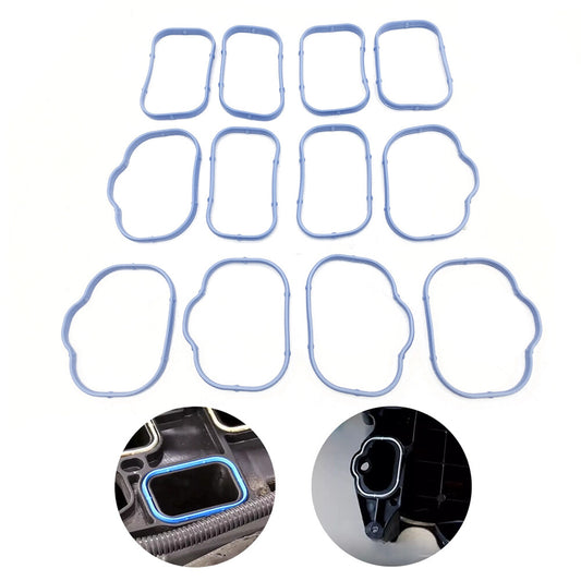 12x Intake Manifold Plenum Lower Upper Gaskets For 2011-2019 Jeep Grand Cherokee