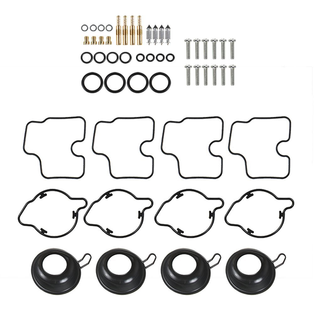 Solid Spare 4Pcs Carburetor Repair Kit Plunger Diaphragm Part For Honda CBR600 F4