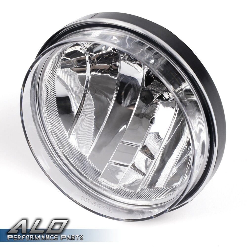 Solid Spare Fit For 07-13 GMC Sierra 1500 2500 3500 HD Clear Front Bumper Fog Lights Lamps