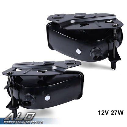Solid Spare Fit For 02-06 Cadillac Escalade Left&Right Clear Lens Fog Light Lamps W/Bulbs