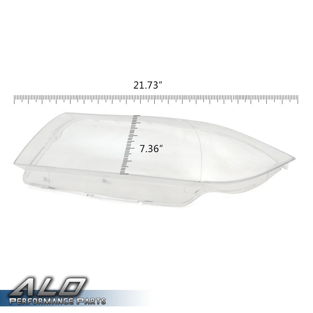 Solid Spare Fit For 05-08 BMW 3 Series E90 E91 Clear Headlight Replacement Lens Left+Right