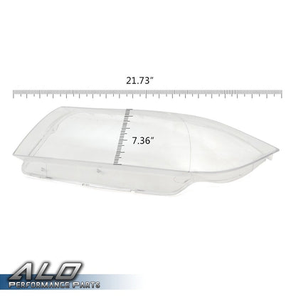 Solid Spare Fit For 05-08 BMW 3 Series E90 E91 Clear Headlight Replacement Lens Left+Right