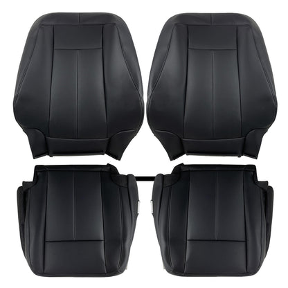 Both Driver & Passenger Leather Seat Cover Black For 2007-2014 Ford Expedition