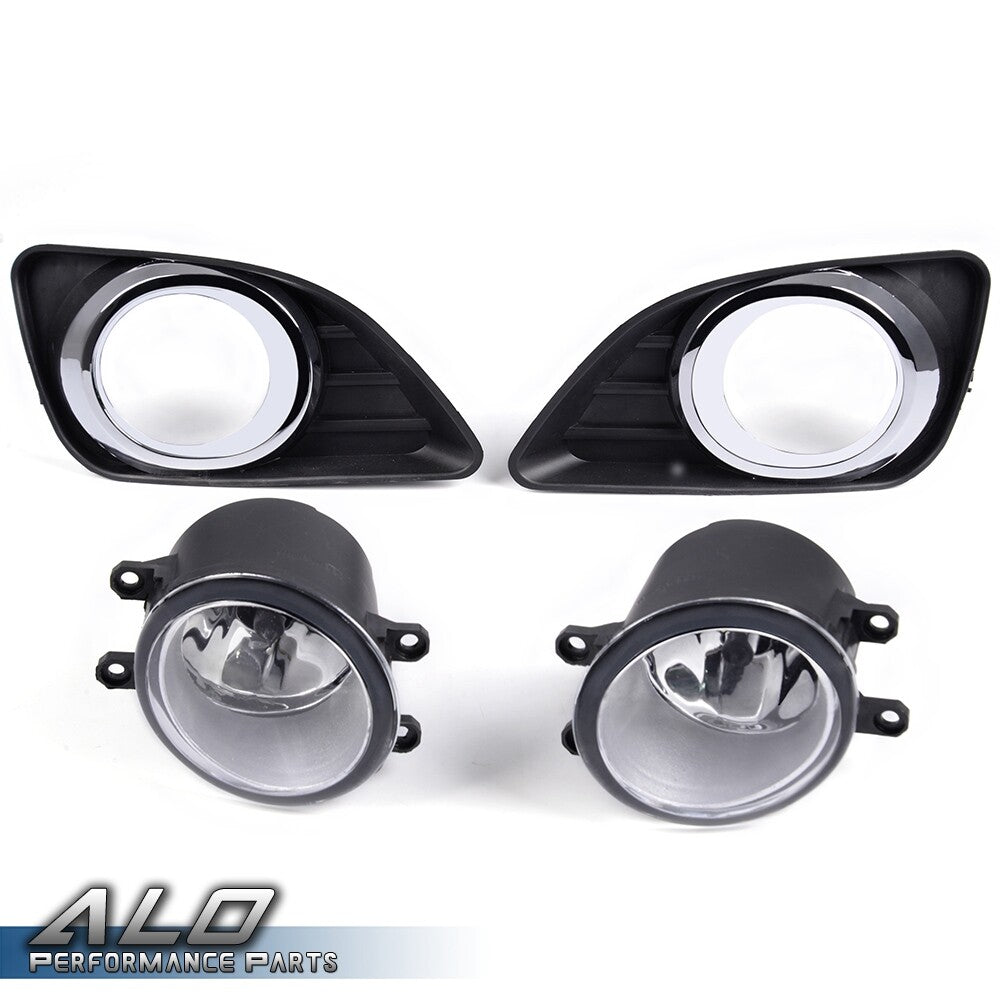 Solid Spare Fit For 2010-2011 Toyota Camry Clear Bumper Lamps Driving Fog Lights+Switch Pair