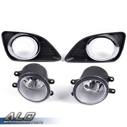 Solid Spare Fit For 2010-2011 Toyota Camry Clear Bumper Lamps Driving Fog Lights+Switch Pair