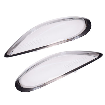 Left + Right Headlight Lens Cover Shell For 2014-2016 Porsche Boxster Cayman 981