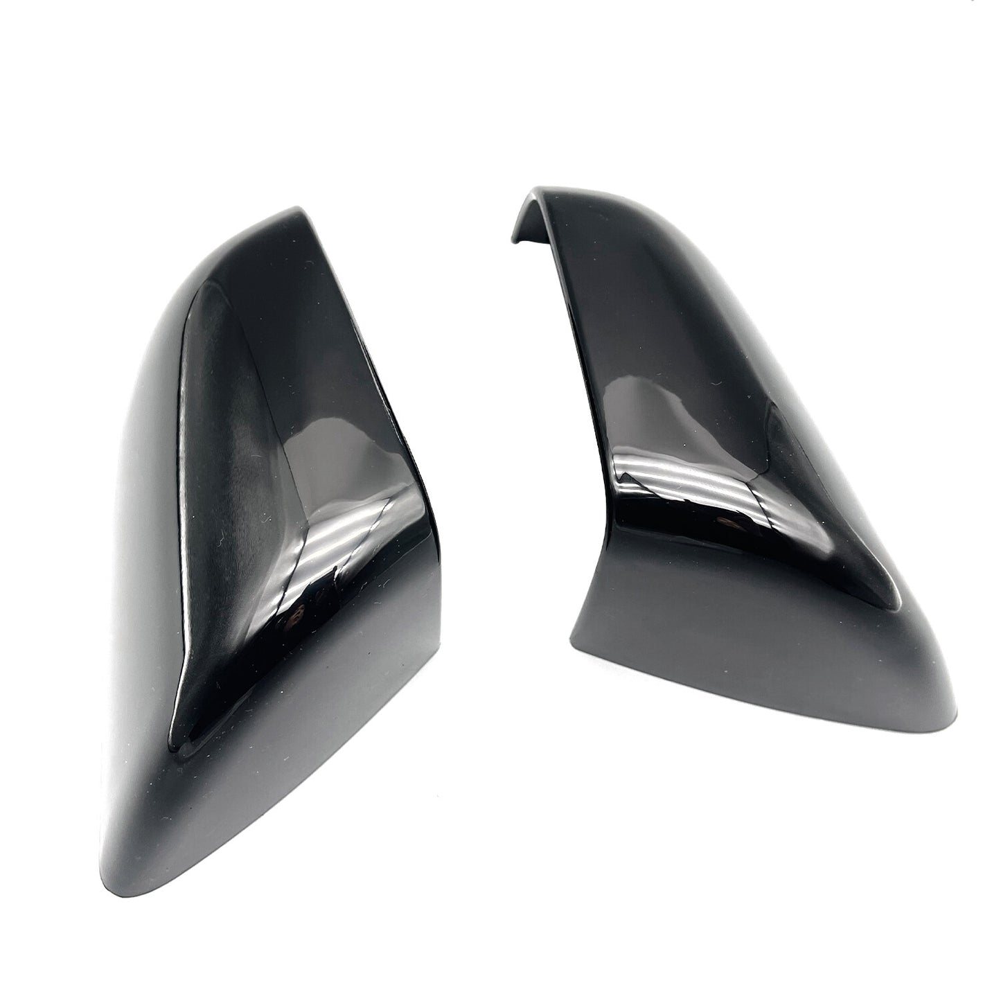 2X Left+Right Rear View Side Mirror Cover Skull Cap Black Fit For Tesla Model y