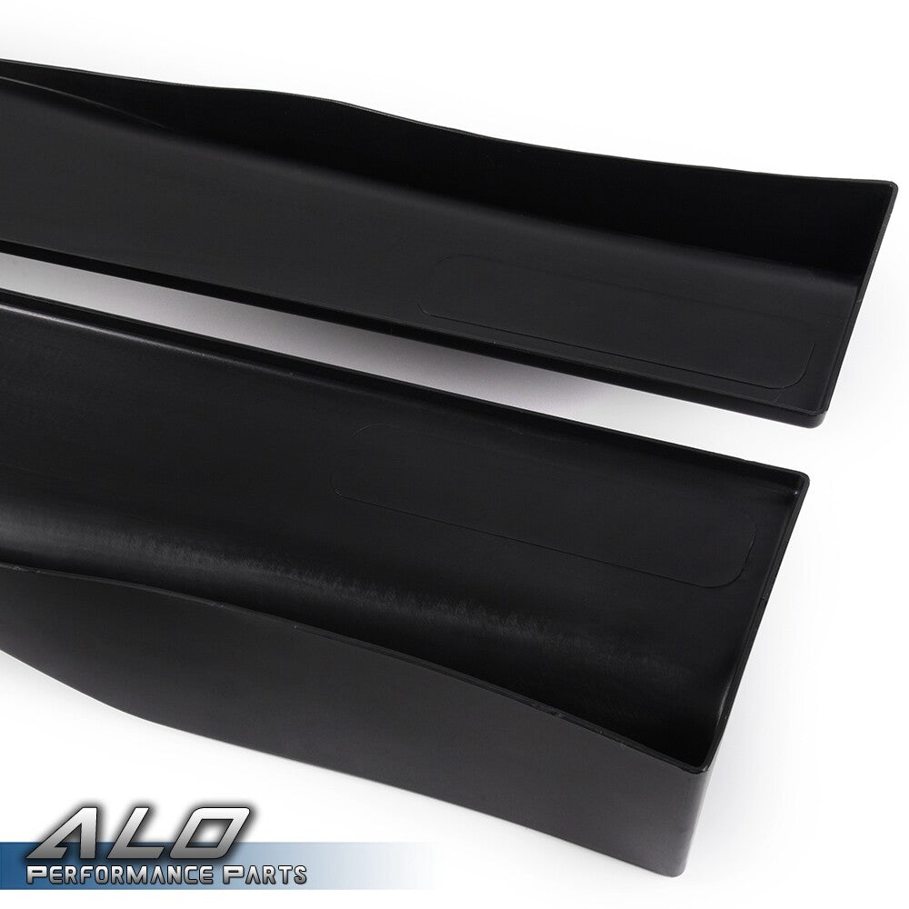 Solid Spare 4pcs Universal Car Side Skirt Extension Rocker Panel Splitter Lip For Most Car