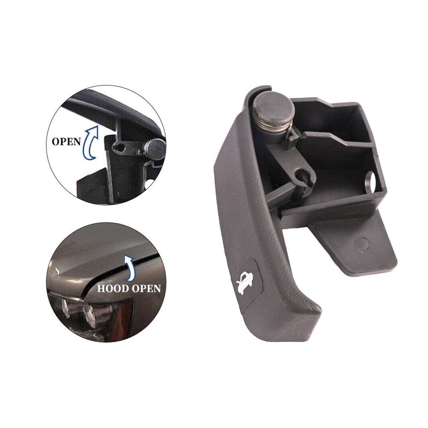 Interior Latch Hood Release Handle Pull for Chevy Silverado GMC Pickup 15741109