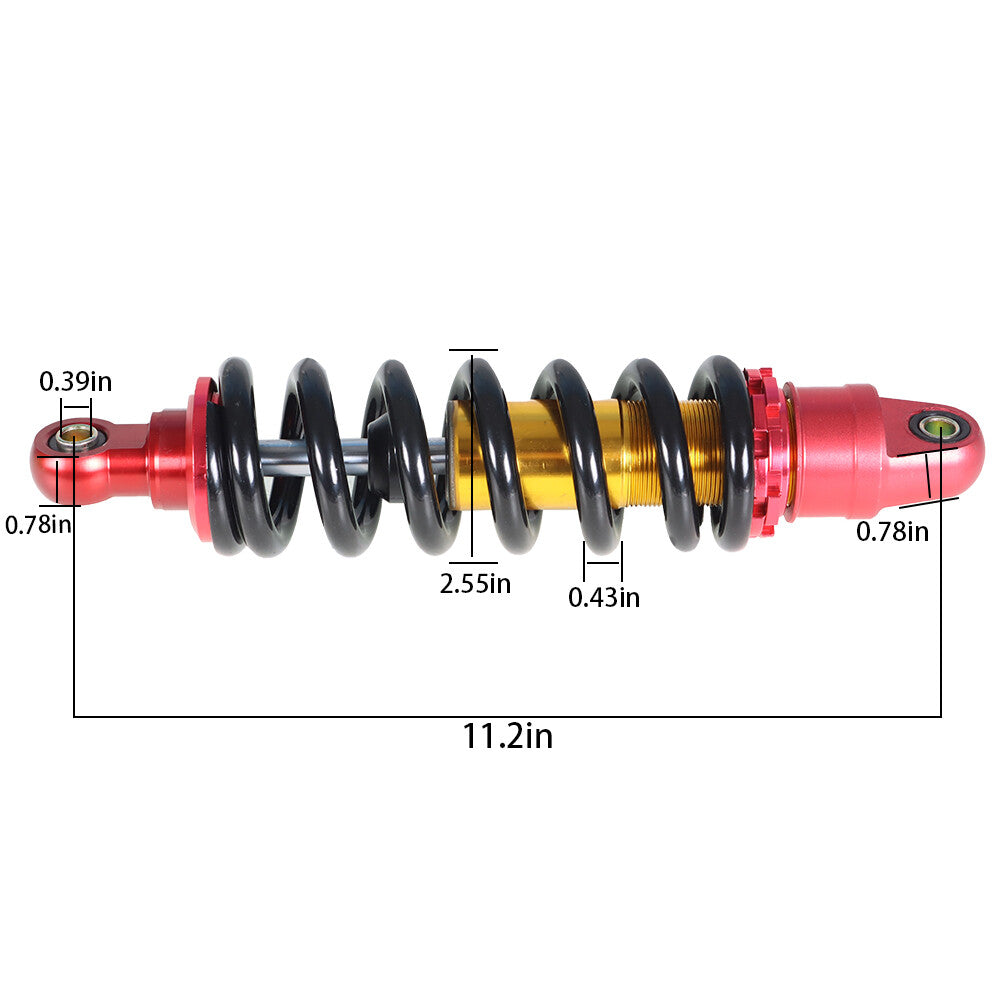 Solid Spare 285mm 11" Rear Shock Absorber Suspension For Dirt Bike