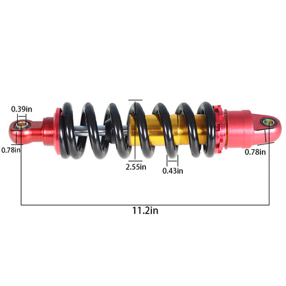 Solid Spare 285mm 11" Rear Shock Absorber Suspension For Dirt Bike