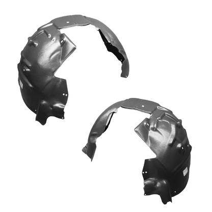 Front Driver & Passenger Side Fender Liner Set w/ Clips For 2009-2012 Audi A4 S4