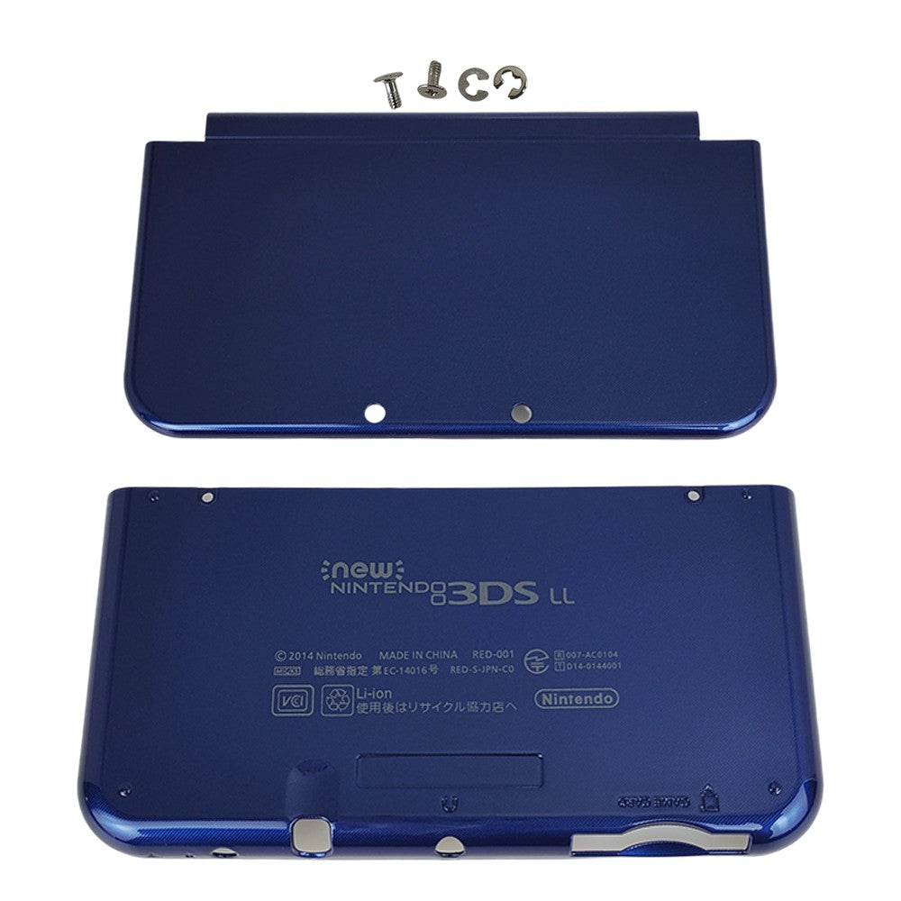 Top Bottom Cover Replacement Housing Shell Case Blue For New Nintendo 3DS XL LL