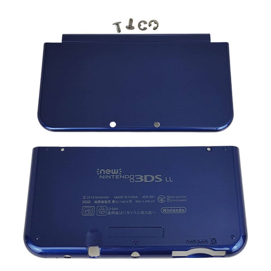 Solid Spare Top Bottom Cover Replacement Housing Shell Case Blue For New Nintendo 3DS XL LL