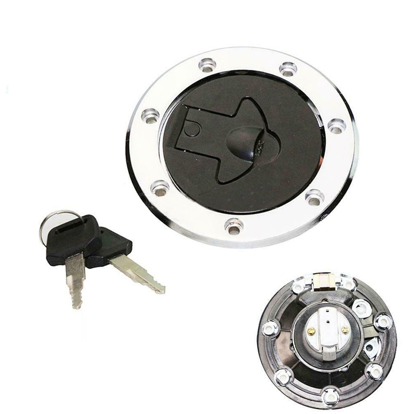 Fuel Gas Tank Cap Cover Lock w/ keys For Kawasaki Ninja 250 250R EX250 1988-07