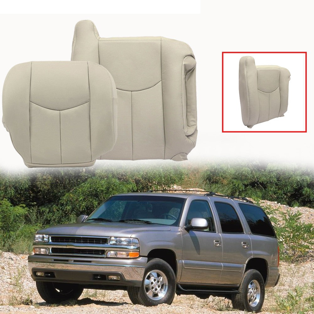 Passenger Bottom & top Leather Seat Covers For 2003-2006 Chevy Tahoe Suburban