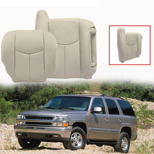 Solid Spare Passenger Bottom & top Leather Seat Covers For 2003-2006 Chevy Tahoe Suburban