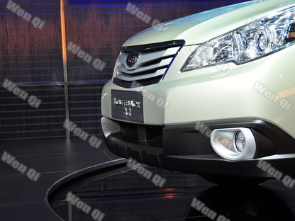For 2010-2012 Subaru Outback Front Silver Fog Lights Lamps Cover Trim Ring 2PCS