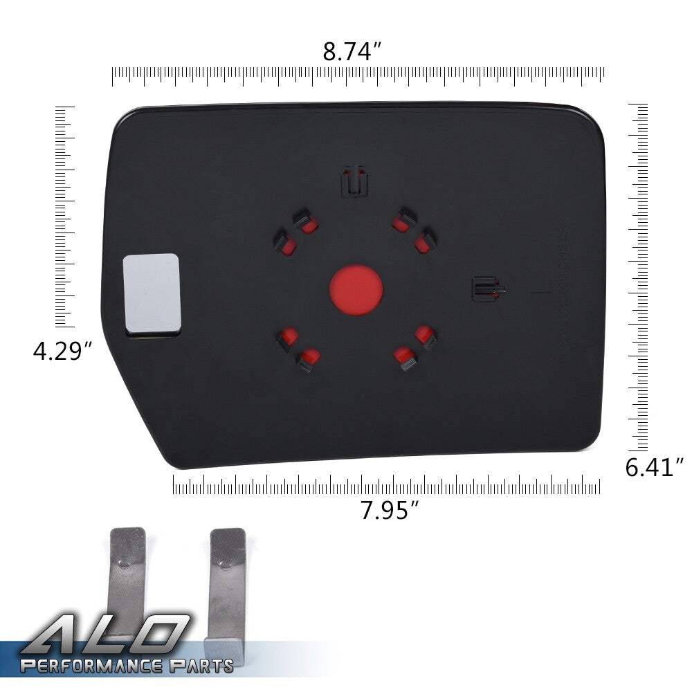 Solid Spare Left Driver Side Power Mirror Glass Fit For 04-10 Ford F150 Mark LT Pickup Truck