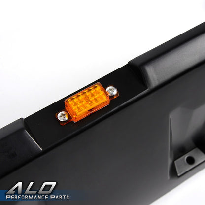 Solid Spare FIT FOR 07-18 JEEP WRANGLER JK POCKET RIVET STYLE FENDER FLARES W/ LED SIDE