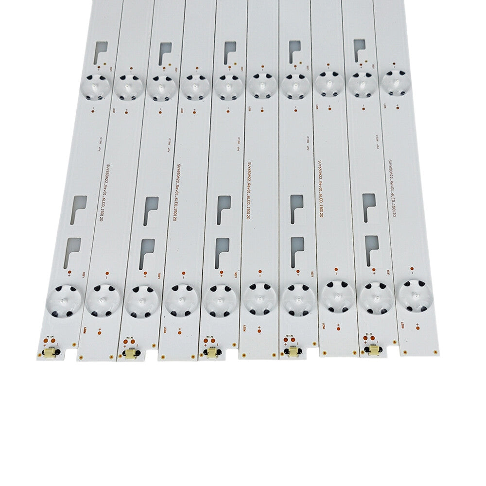 10pcs SVY650A22_Rev01_6LED_150120 LED Strips for SONY XBR-65X810C KD-65X8000C