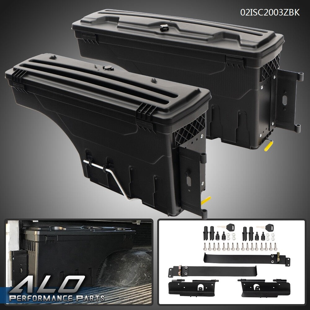 Solid Spare Fit For 2007-2020 Toyota Tundra Truck Bed Storage Box Toolbox Left+Right