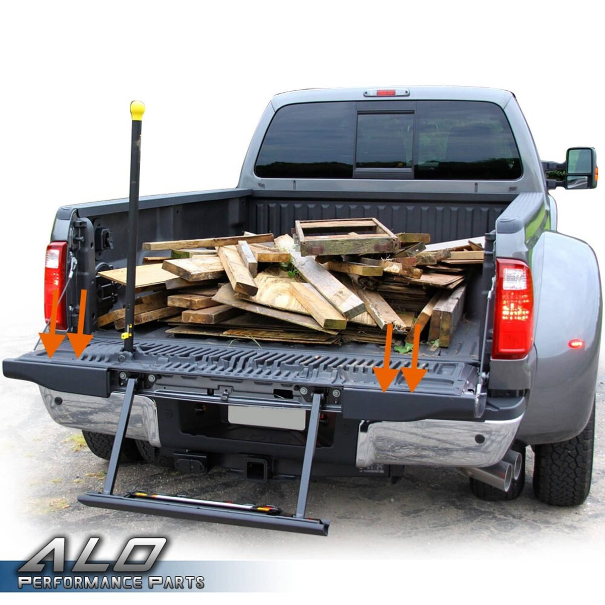 Solid Spare Fit For 2010-2016 Ford F250 F350 Flex Step Tailgate Molding Trim Cap RH+LH Side