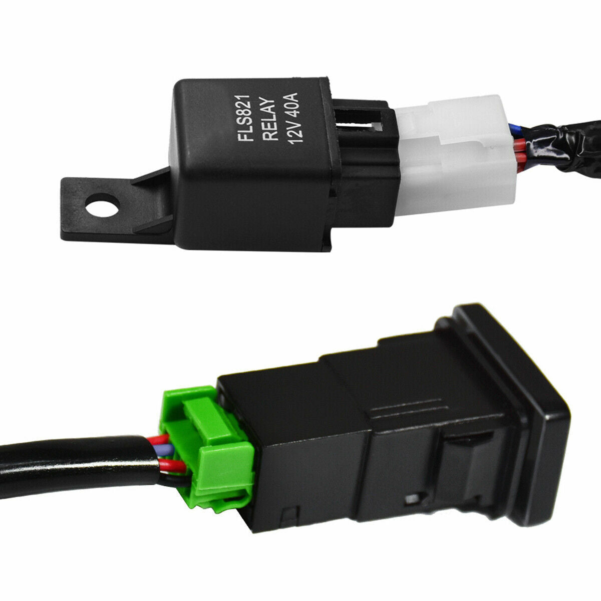 For Honda Civic CRV H11 Fog Light Lamp Wiring Harness Switch 12V 40A
