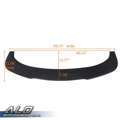 Solid Spare Fit For Universal Front Bumper Lip Flat Splitter Plate Under Panel Diffuser