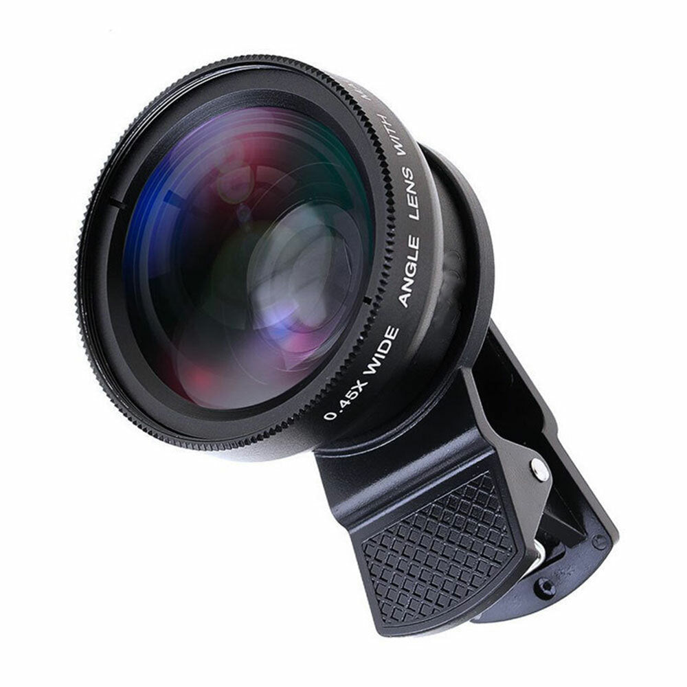 Phone Camera Lens 0.45x HD Wide Angle Lens 15x Macro Lens HD Lentes For iPhone
