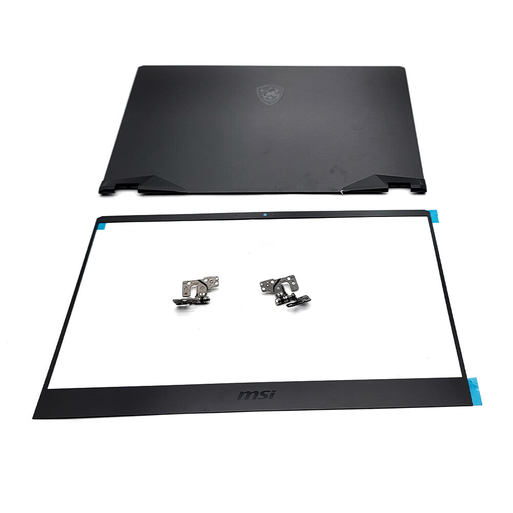 For MSI GE66 Vector GP66 MS-1541 MS-1542 MS-1543 Back Cover+ Bezel Hinges Black