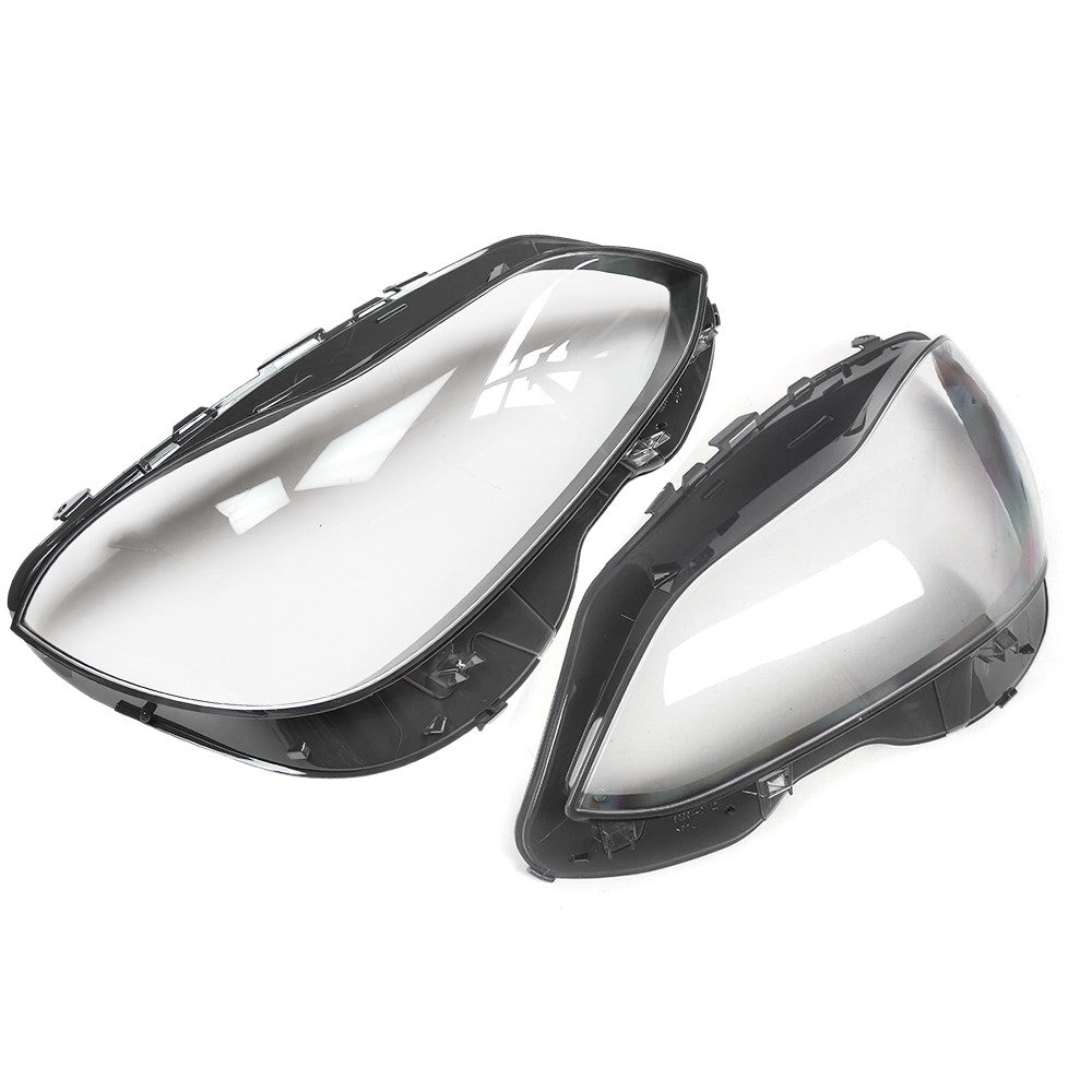 1 Pair Headlight Lens Cover For 2014-2016 Mercedes W212 E-Class E350 E500 E250