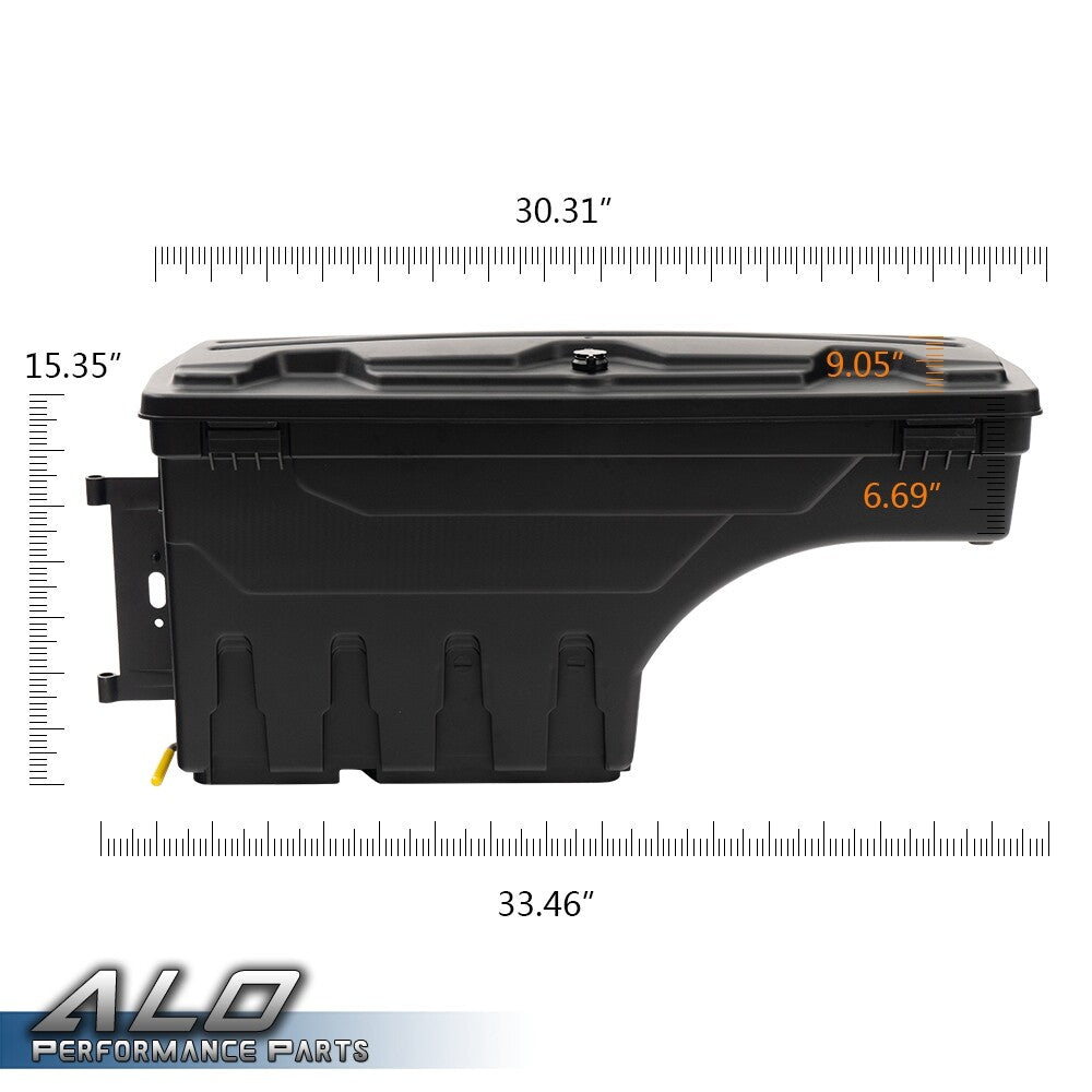 Solid Spare Fit For 2007-2020 Toyota Tundra Truck Bed Storage Box Toolbox Left+Right