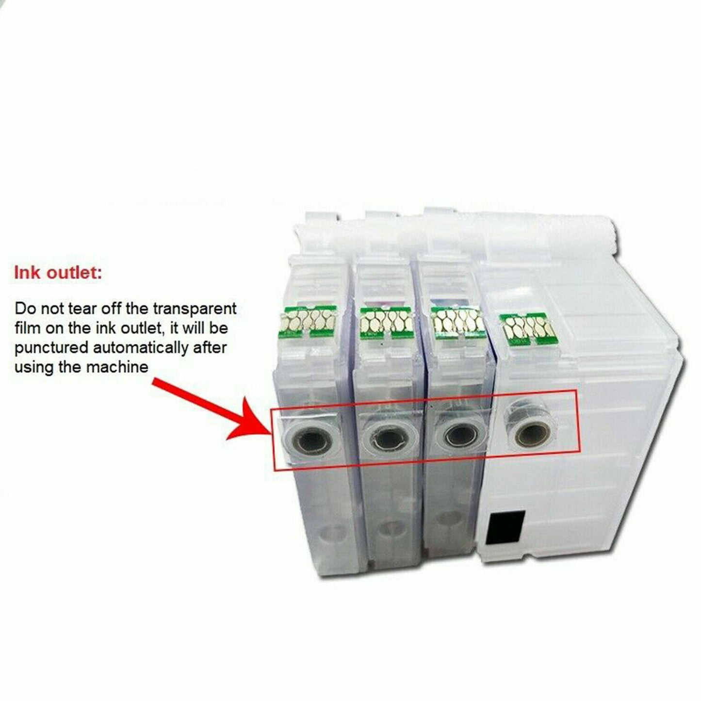 Printers 4-Color Refillable ink cartridges For Epson WorkForce 7610 7710 7210