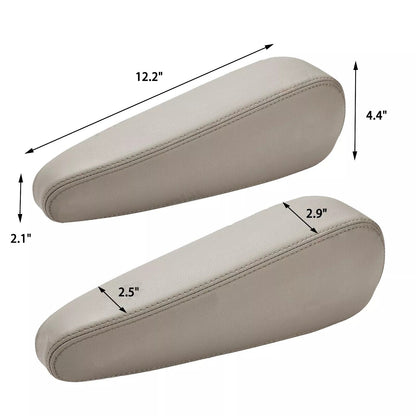 2pcs For 2003-2009 Lexus GX 470 Seat Armrest Leather Cover Beige Tan