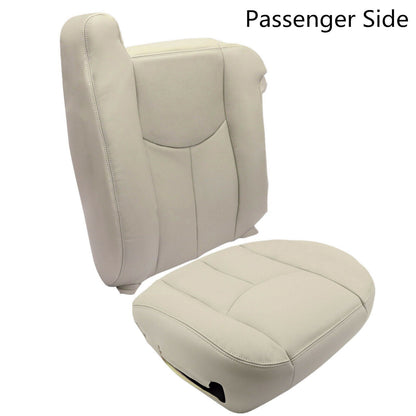 Passenger Bottom & top Leather Seat Covers For 2003-2006 Chevy Tahoe Suburban