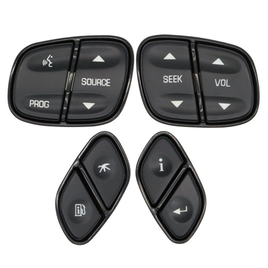 4x Steering Wheel Switch Control Buttons For 03-07 Chevrolet Suburban 1500 2500