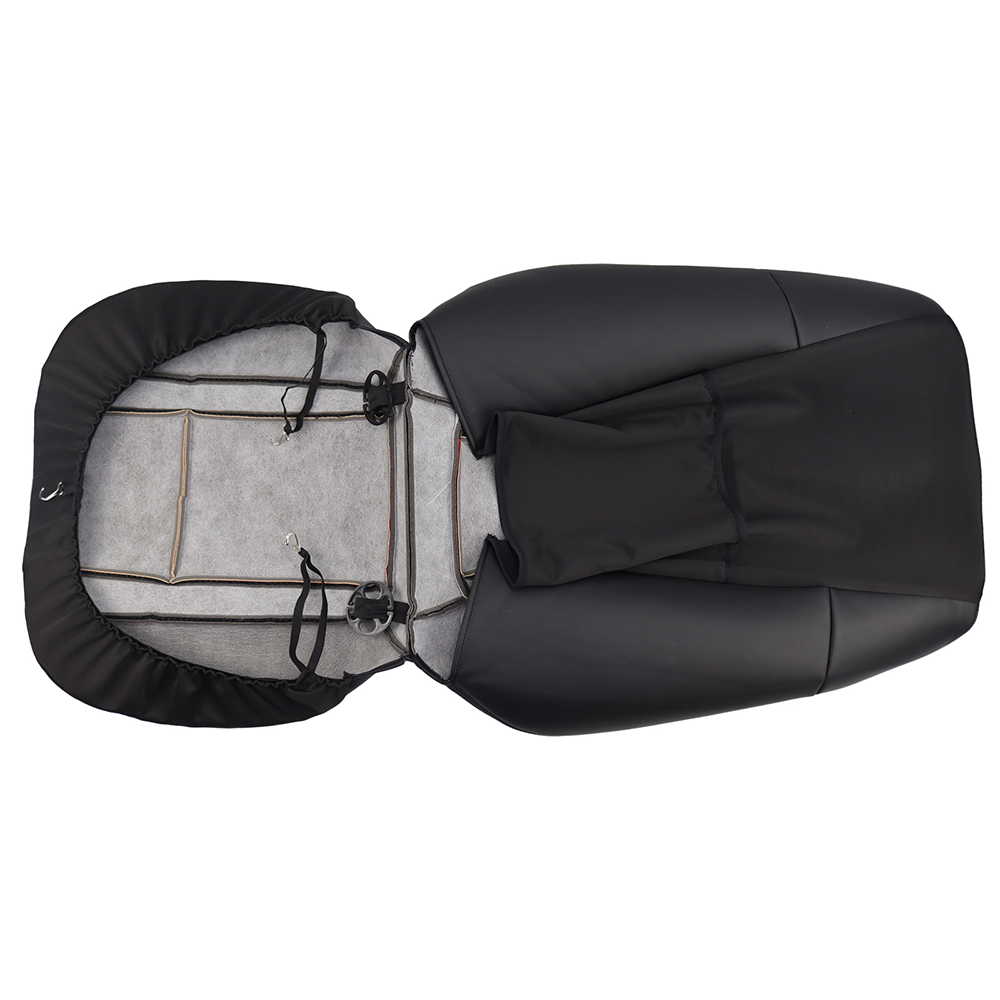 For 2010 -2014 Ford F150 Raptor SVT Black & Red Syn. Driver Leather Seat Cover